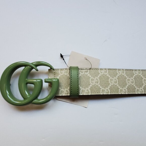 NWT Gucci GG Marmont GG print wide belt - size 85-34 - Picture 5 of 7